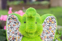 Marco Paul Elephant Garden Ornament With Flocked Moss - thumbnail 5