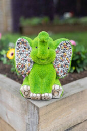 Marco Paul Elephant Garden Ornament With Flocked Moss - thumbnail 2