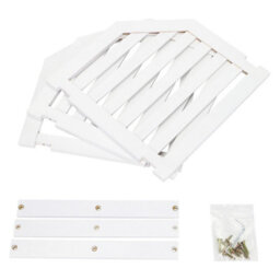 Taylor & Brown Bamboo 3Tier Corner Shelf Organiser, White Cabinet Shelf For Kitchen & Bathroom Storage & Organisation - thumbnail 4