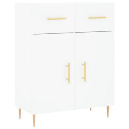 Berkfield Highboard White 69.5X34X180 Cm Engineered Wood - thumbnail 7