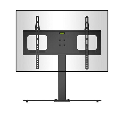 "Duronic Tvs2D2 Tv Stand And Tilting Monitor Bracket, Standing Desktop Mount With Vesa 600X400 For Flat Screen Television 32-65""" - image 1
