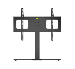 "Duronic Tvs2D2 Tv Stand And Tilting Monitor Bracket, Standing Desktop Mount With Vesa 600X400 For Flat Screen Television 32-65""" - thumbnail 3