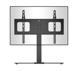 "Duronic Tvs2D2 Tv Stand And Tilting Monitor Bracket, Standing Desktop Mount With Vesa 600X400 For Flat Screen Television 32-65""" - thumbnail 1
