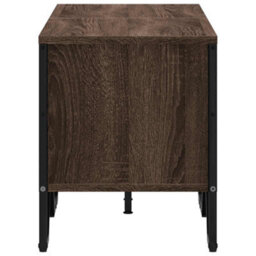 Berkfield Modern Tv Cabinet Brown Oak 122X34X41 Cm Engineered Wood - thumbnail 5