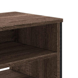 Berkfield Modern Tv Cabinet Brown Oak 122X34X41 Cm Engineered Wood - thumbnail 7