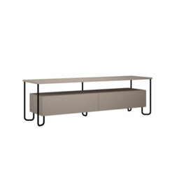 Decortie Cornea Modern Tv Unit Mocha Grey With Storage Tv Cabinet 150Cm - thumbnail 2