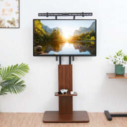 "Fativo  Corner Floor Tv Stand With Media Pallet Wood Stand For Large 65"" Tv Flat Screen" - thumbnail 7