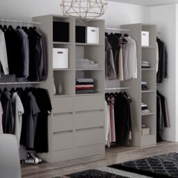 Spacepro Modular Pebble Grey Tower Unit (H)2100mm (W)450mm (D)500mm - thumbnail 3