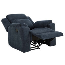 More4Homes Orka 1 Seater Fabric Manual Recliner Chair Blue - thumbnail 5