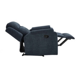 More4Homes Orka 1 Seater Fabric Manual Recliner Chair Blue - thumbnail 6