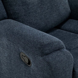 More4Homes Orka 1 Seater Fabric Manual Recliner Chair Blue - thumbnail 7