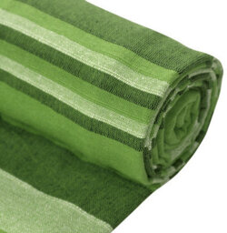 Ehc Soft & Lightweight Indian Kerala Pattern Striped Cotton King Size Throw, Green - 220 X 250 Cm - thumbnail 2