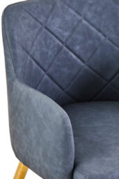 Orsina Dark Grey Angular Dining Chair, Gold Finish Lounge Chair, Luxe Kitchen Chair, Livingroom Chair, Accent Chair - thumbnail 5