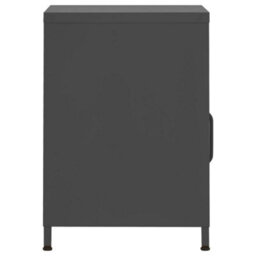 Berkfield Nightstand Anthracite 35X35X51 Cm Steel - thumbnail 4