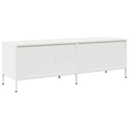 Berkfield Tv Cabinet White 135X39X43.5 Cm Cold-Rolled Steel - thumbnail 7