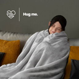 Livivo Single Fleece Blanket - Misty Grey - thumbnail 3