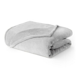 Livivo Single Fleece Blanket - Misty Grey