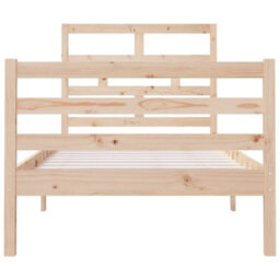 Berkfield Bed Frame Solid Wood 90X200 Cm 3Ft Single - thumbnail 4