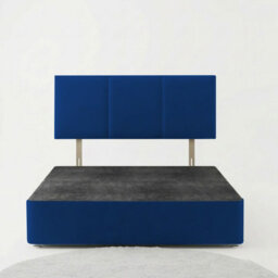 Adore Designs Alton Plush Velvet Divan Bed, Headboard - 4Ft6 Double - Blue - 2 Drawers Same Side - thumbnail 3