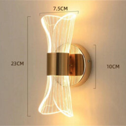 23 Cm Acrylic Dim Able Led Wall Light Sconce Indoor Lamp For Bedroom - thumbnail 2
