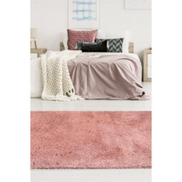 The Rugs Soft Washable Collection Plain Design Shaggy Rug In Pink  Sa-07 - thumbnail 3
