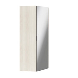 GoodHome Atomia Freestanding Matt Oak Effect Particle Board Mirrored Wardrobe (H)2250mm (W)1300mm (D)580mm - thumbnail 1