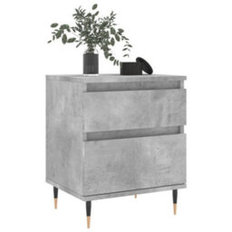 Berkfield Bedside Cabinet Concrete Grey 40X35X50 Cm Engineered Wood - thumbnail 4