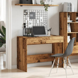 Berkfield Durable Desk Old Wood 101X50X76.5 Cm Engineered Wood - thumbnail 3