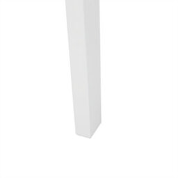 Wyld And Coco Set Of 2 White Rubberwood Slat Back Dining Chairs Cottage Style - Natural Seat - thumbnail 7