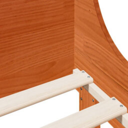 Berkfield Bed Frame Without Mattress Wax Brown 75X190 Cm Small Single Solid Wood Pine - thumbnail 7