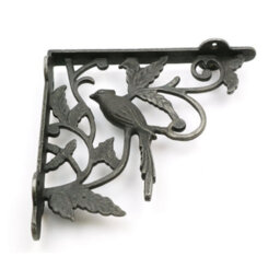 Oakcrafts - Pair Of Antique Cast Iron Decorative Bird Shelf Brackets - 180mm X 190mm - thumbnail 4