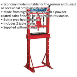 10 Tonne Hydraulic Floor Press With Bottle Unit And 2 Table Plates - thumbnail 2