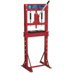 10 Tonne Hydraulic Floor Press With Bottle Unit And 2 Table Plates - thumbnail 1