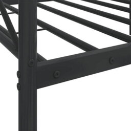 Berkfield Day Bed Without Mattress Black 75X190 Cm Steel - thumbnail 9