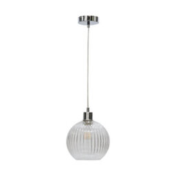 First Choice Lighting Set Of 2 Carss - Polished Chrome Ceiling Pendants For Easy Fit Shades - thumbnail 3
