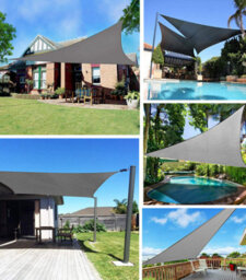 Grey 3X3X3M Triangular Shade Sail Uv Resistant - thumbnail 5