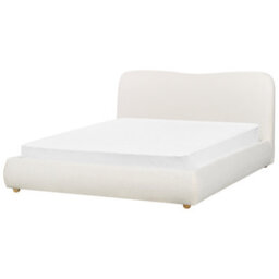 Beliani Ottoman Bed Boucle Blagnac 160 X 200 Cm (Eu King Size) Off-White - thumbnail 5