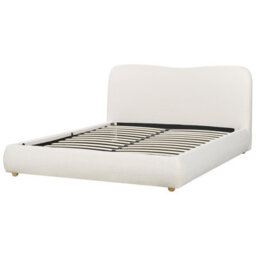 Beliani Ottoman Bed Boucle Blagnac 160 X 200 Cm (Eu King Size) Off-White - thumbnail 6