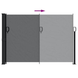 Walplus Retractable Side Awning Garden Sun Shade Canopy Gazebo For Back Door, Porch, Patio Black 140X300 Cm - thumbnail 5