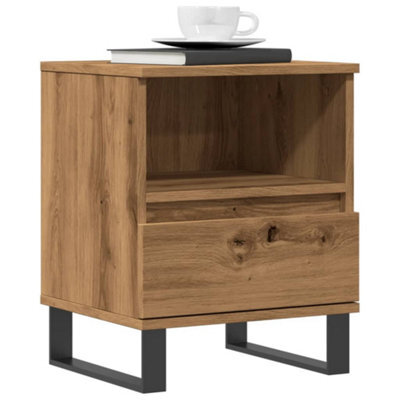 Berkfield Bedside Cabinet Artisan Oak 40X35X50 Cm Engineered Wood - image 1