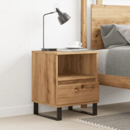 Berkfield Bedside Cabinet Artisan Oak 40X35X50 Cm Engineered Wood - thumbnail 3