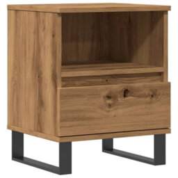 Berkfield Bedside Cabinet Artisan Oak 40X35X50 Cm Engineered Wood - thumbnail 2