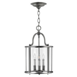 Luminosa Lighting Elstead Gentry 4 Light Medium Ceiling Lantern Pendant Pewter, E14