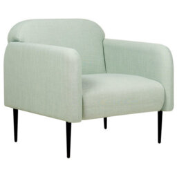 Beliani Armchair Stouby Linen Light Green