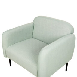Beliani Armchair Stouby Linen Light Green - thumbnail 6