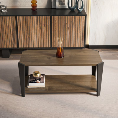 Decorotika Monaco Coffe Table Walnut Black - image 1