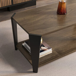 Decorotika Monaco Coffe Table Walnut Black - thumbnail 3