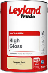 Leyland Trade Wood & Metal High Gloss Paint Treasure Chest (Ppg1108-3) 5L - thumbnail 2