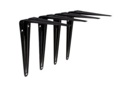 Stiley Living London Shelf Bracket 125X150mm Matt Black (Pack Of 4) - thumbnail 3