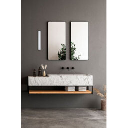Luminosa Lighting Luminosa Tide 30Cm Bathroom Over Mirror Light Matt Black 3000K Ip44 - thumbnail 2